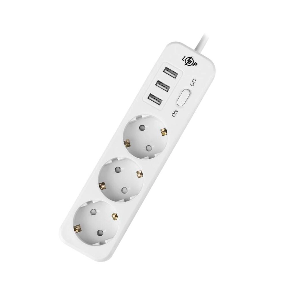 Подовжувач мережевий (фільтр) LogicPower PREMIUM LP-X3-USB-4