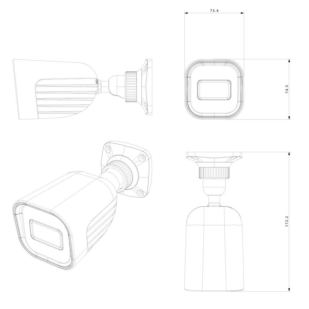 Комплект на 4 IP-камеры 2 Мп Provision-ISR I2-320IPSN-28-V4 (2.8 мм) - Фото 6