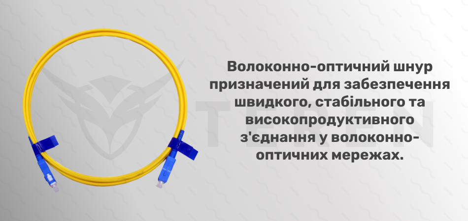 Патчкорд оптичний CMS Simplex Slim SC/UPC-SC/UPC SM 1m - Фото 2