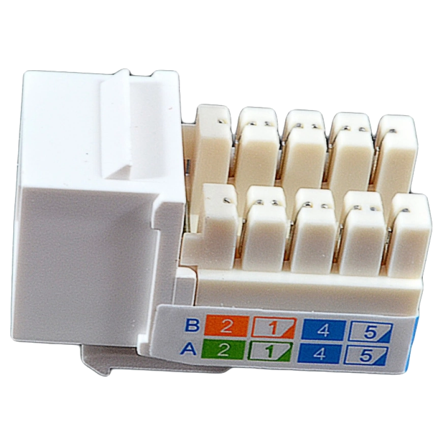 Модуль KeyStone RJ45 UTP, кат. 6, 110, Slim, W &ndash; 16.6 мм, білий EPNew 6KTVM-U0WH