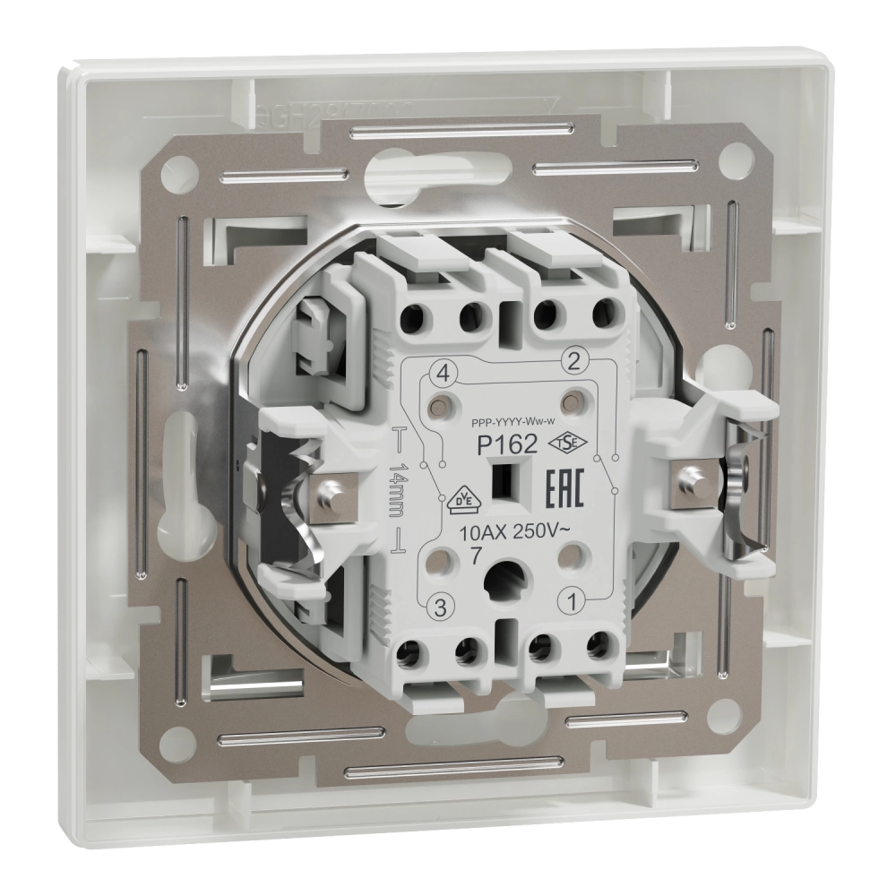 Выключатель 1-кл. белый перекрестный Schneider Electric ASFORA EPH0500121 - Фото 2