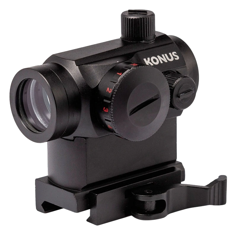 Прицел с маркой двухцветной 4 МОА коллиматорный быстросьемный Konus NUCLEAR-QR 1&times;22 - Фото 3