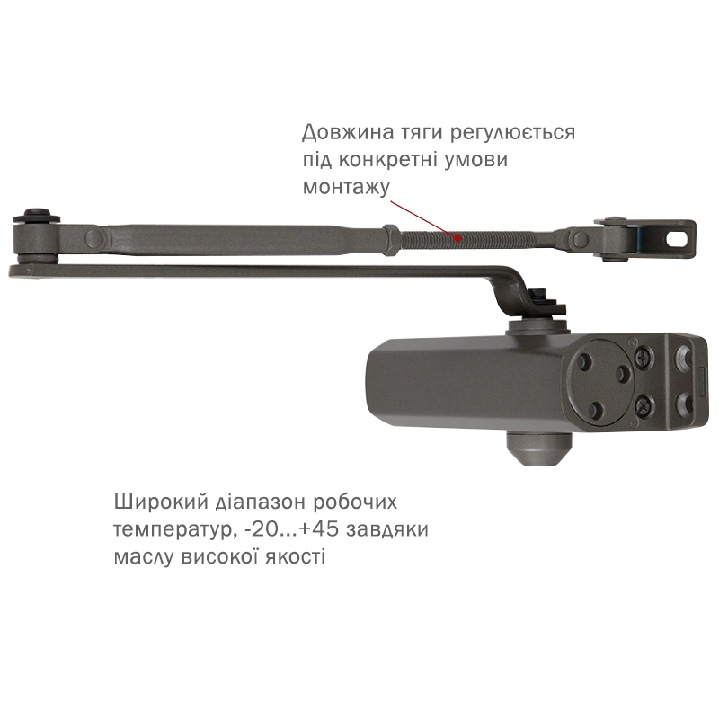 Доводчик RYOBI *9900 9903 SILVER_BRONZ - Фото 2
