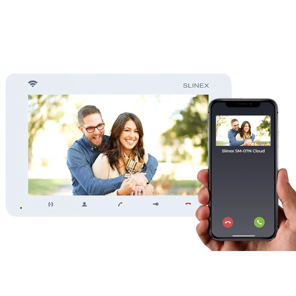 Видеодомофон 7&rdquo; Slinex SM-07N Cloud (White) с Wi-Fi, детектором движения и записью видео - Фото 3