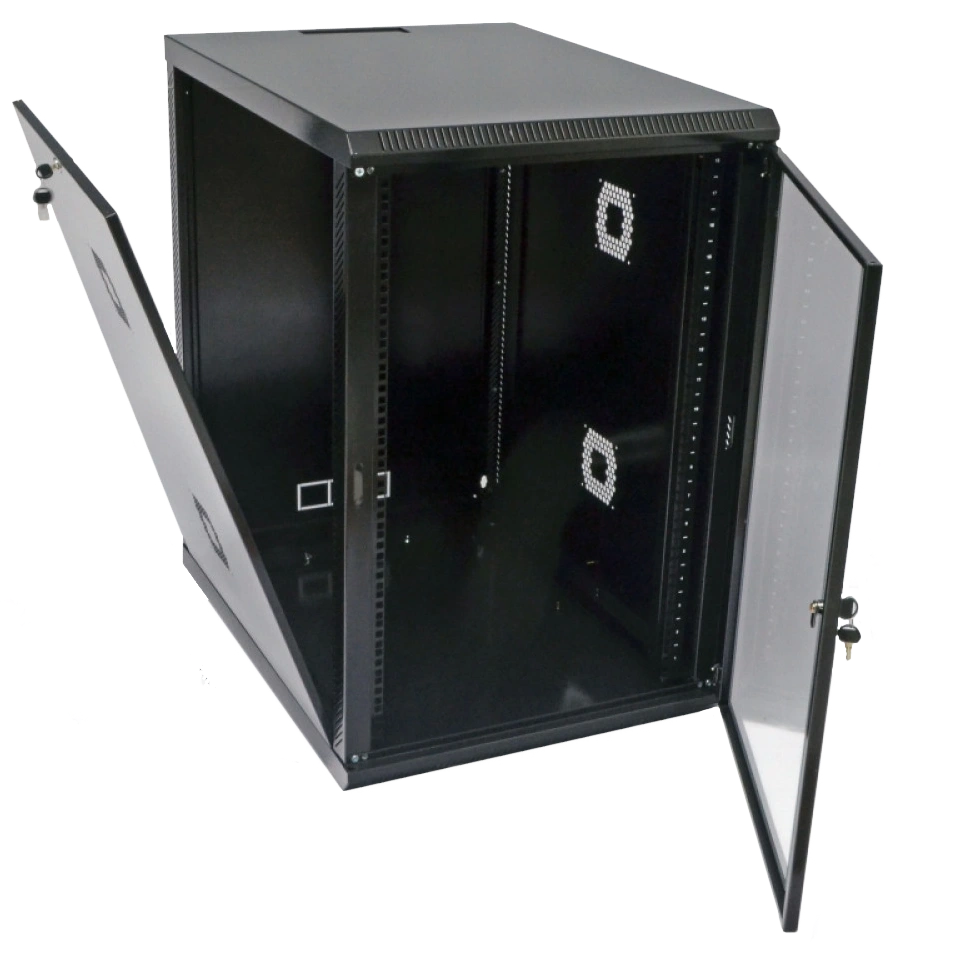 Шкаф 600х800х907мм, акриловое стекло, черный 19&rdquo;, 18U - Фото 2