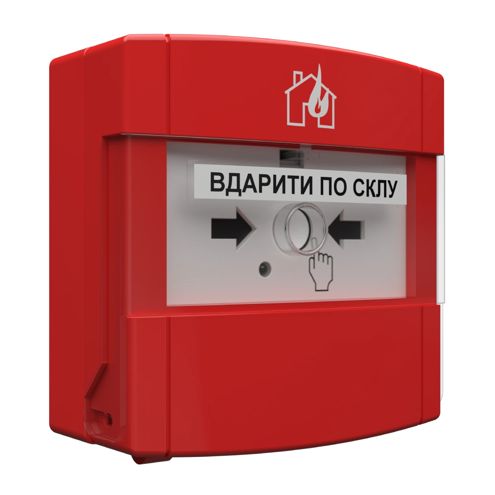 Адресний ручний пожежний сповіщувач Тирас Tiras DETECTO MNL110