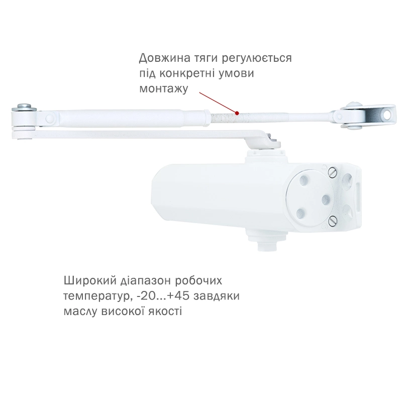 Доводчик RYOBI *1500 D-1554 GLOSSY_WHITE - Фото 2