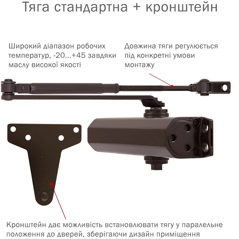 Доводчик RYOBI D-2005V DARK_BRONZE BC UNIV_ARM - Фото 2