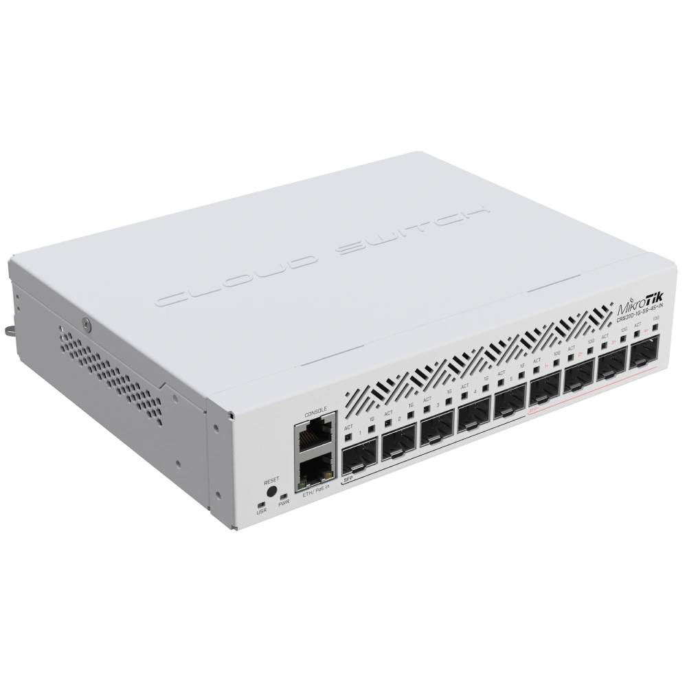 10G SFP+ MikroTik CRS310-1G-5S-4S+IN - Фото 4