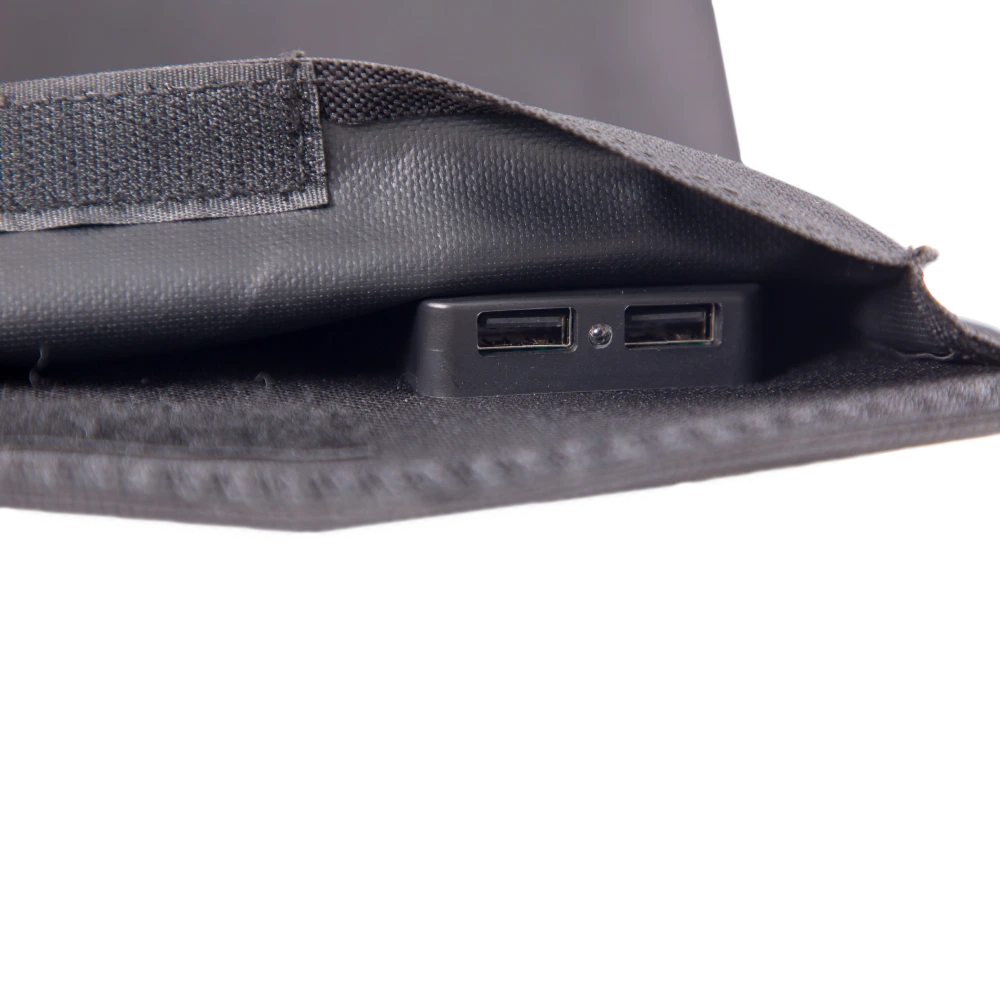 Портативная солнечная панель, 22 Вт зарядное устройство, 2*USB-A 5V/2.4A 2E - Фото 3
