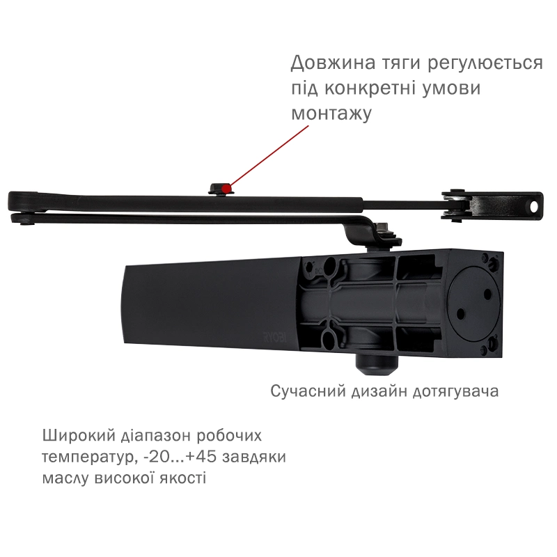 Доводчик RYOBI 1200 D-1200 BLACK - Фото 2
