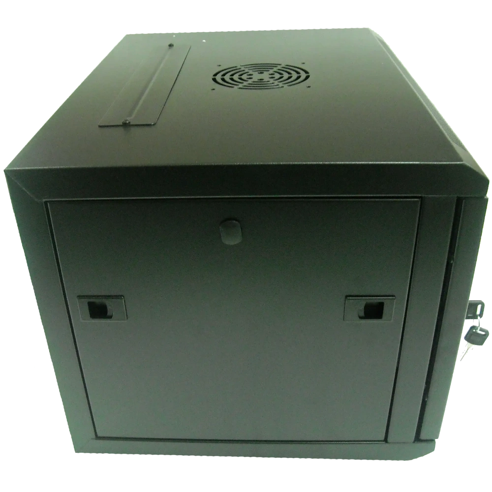 Шкаф коммутационный настенный 9U 600x450 Hypernet WMNC-9U-FLAT-AC-BLACK - Фото 3