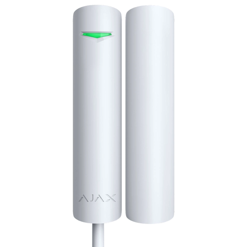 Проводной магнитоконтактный извещатель Ajax DoorProtect Fibra (White)