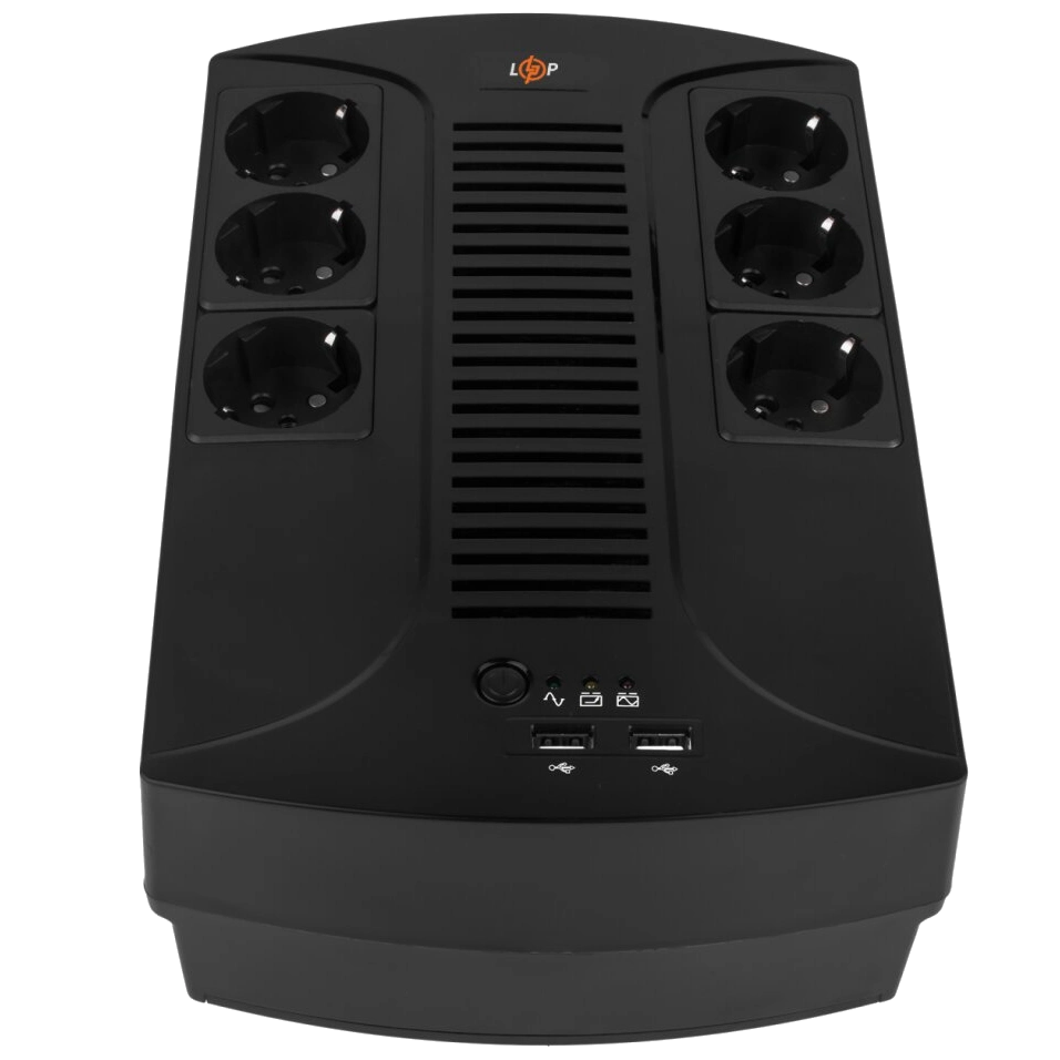 Джерело безперебійного живлення Logicpower LP 650VA-6PS (455Вт)