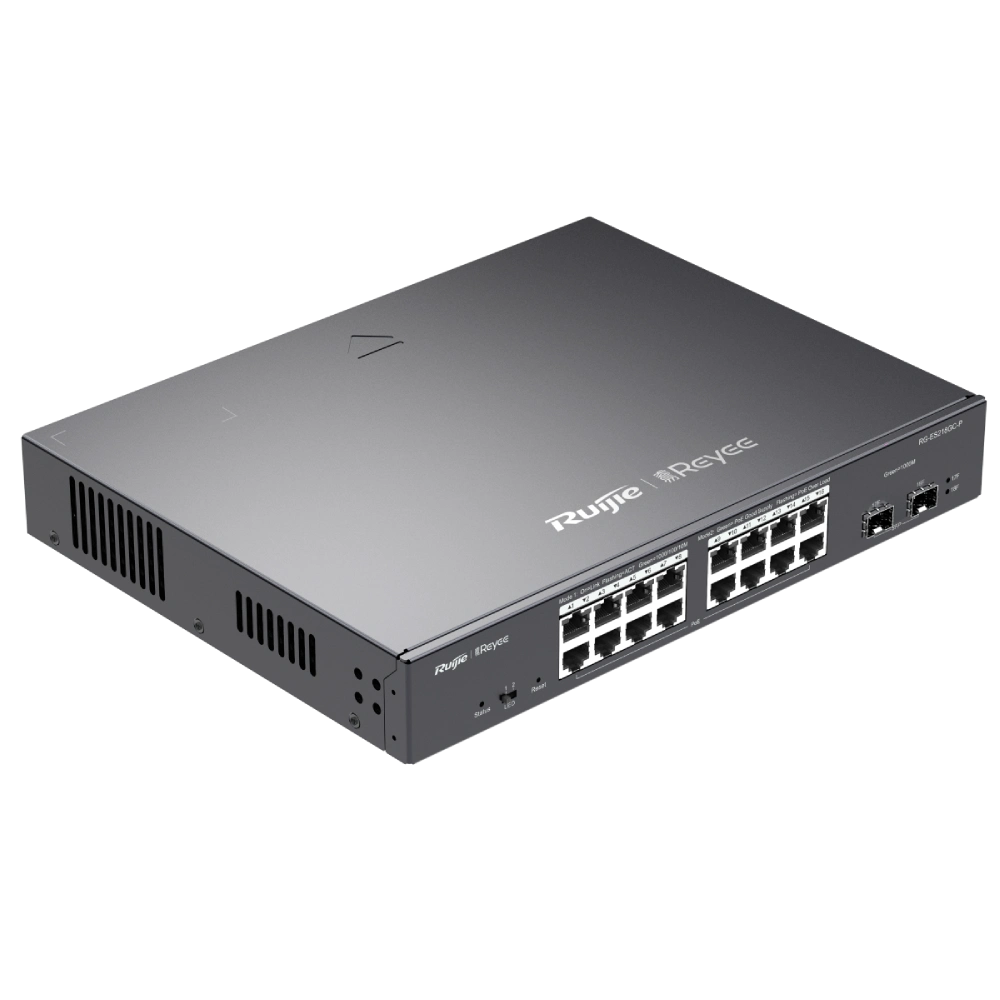 18-портовый гигабитный интеллектуальный POE коммутатор Ruijie RG-ES218GC-P - Фото 2