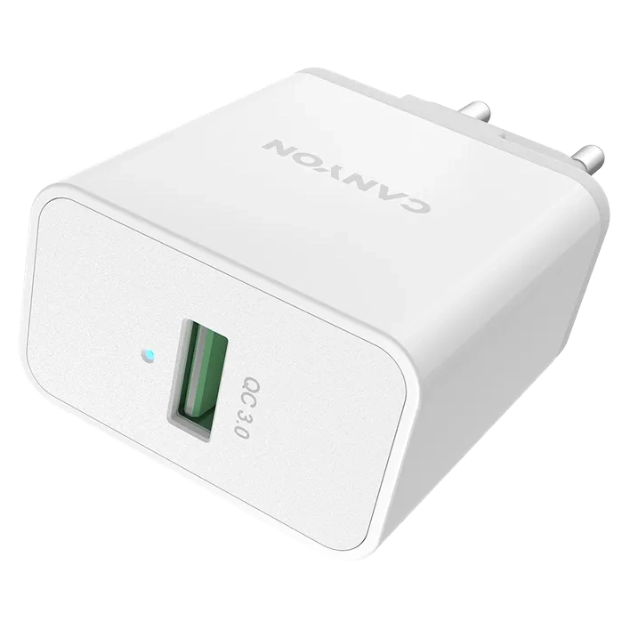 Сетевое зарядное устройство Canyon H-24 white (QC 24W) - Фото 2