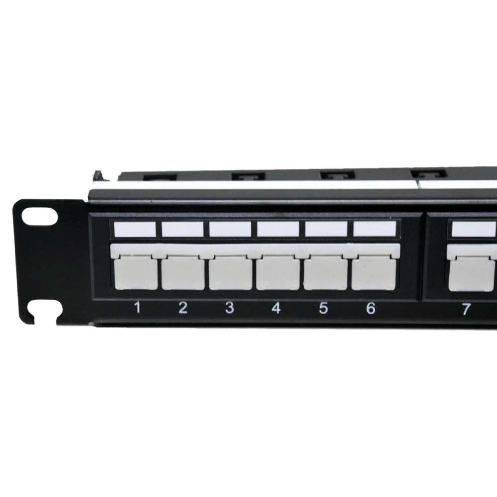 Патч-панель 19&rdquo; 24xRJ-45 UTP, кат. 6a, с задним организатором с пластиковыми шторками, LW L&W ELECTRONICAL LW-PP74 - Фото 5