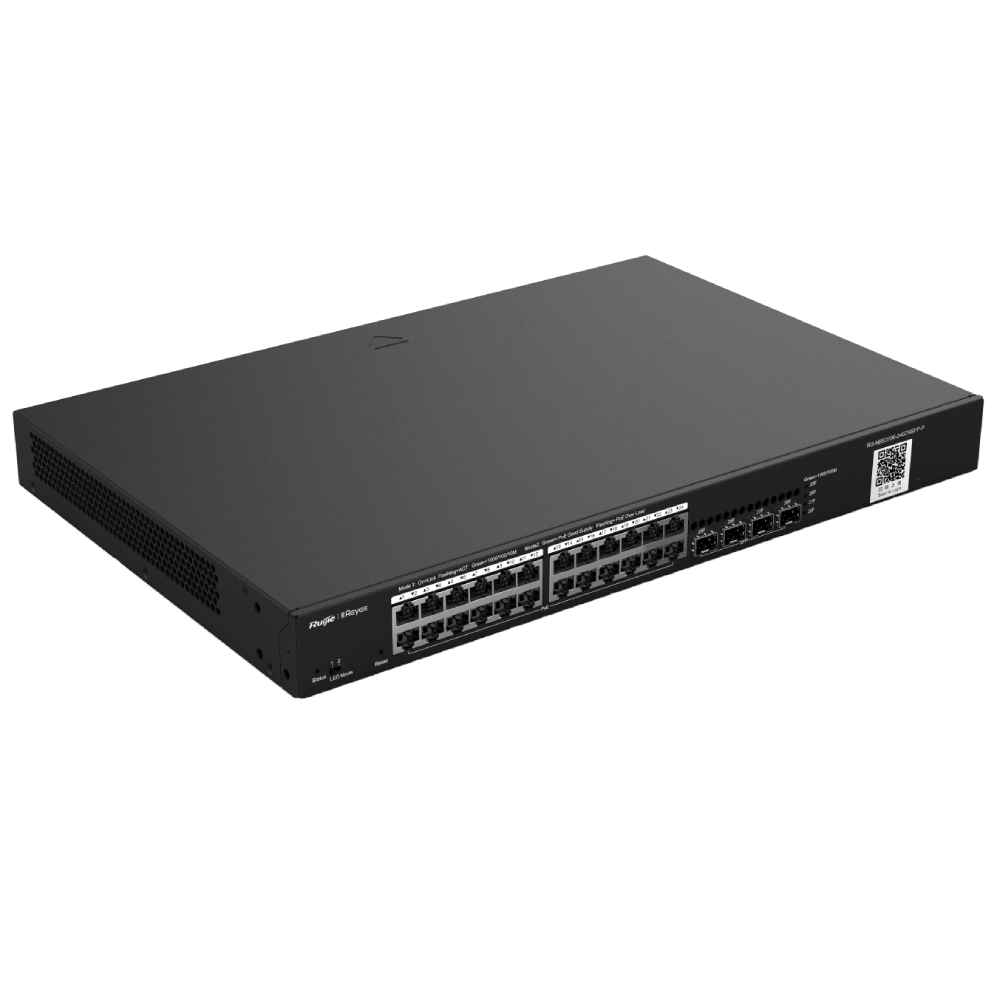 24-портовий гігабітний L2 керований комутатор POE Ruijie RG-NBS3100-24GT4SFP-P-V2