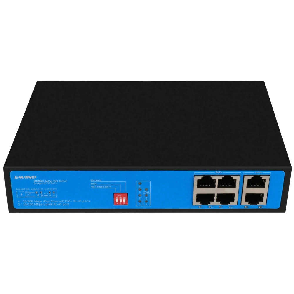 6-портовый 100M POE Ewind EW-S1906CF-AP - Фото 3